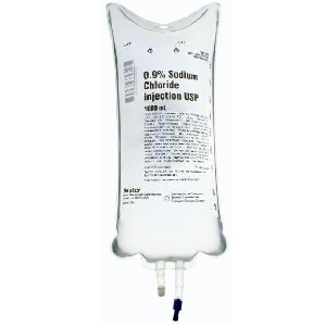 Sodium Chloride, Preservative Free 0.9% IV Solution Flexible Bag 1,000 mL Replacement Preparation 00338-0049-04 (1/EA 14/CS) by Baxter  ID 2B1324X